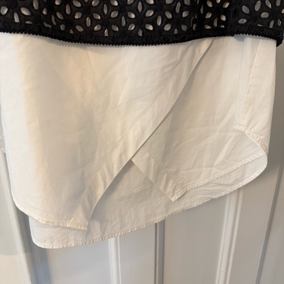 Derek Lam 10 Crosby - Black and White Eyelet Layered, Size 4 NWOT - Picture 3 of 9